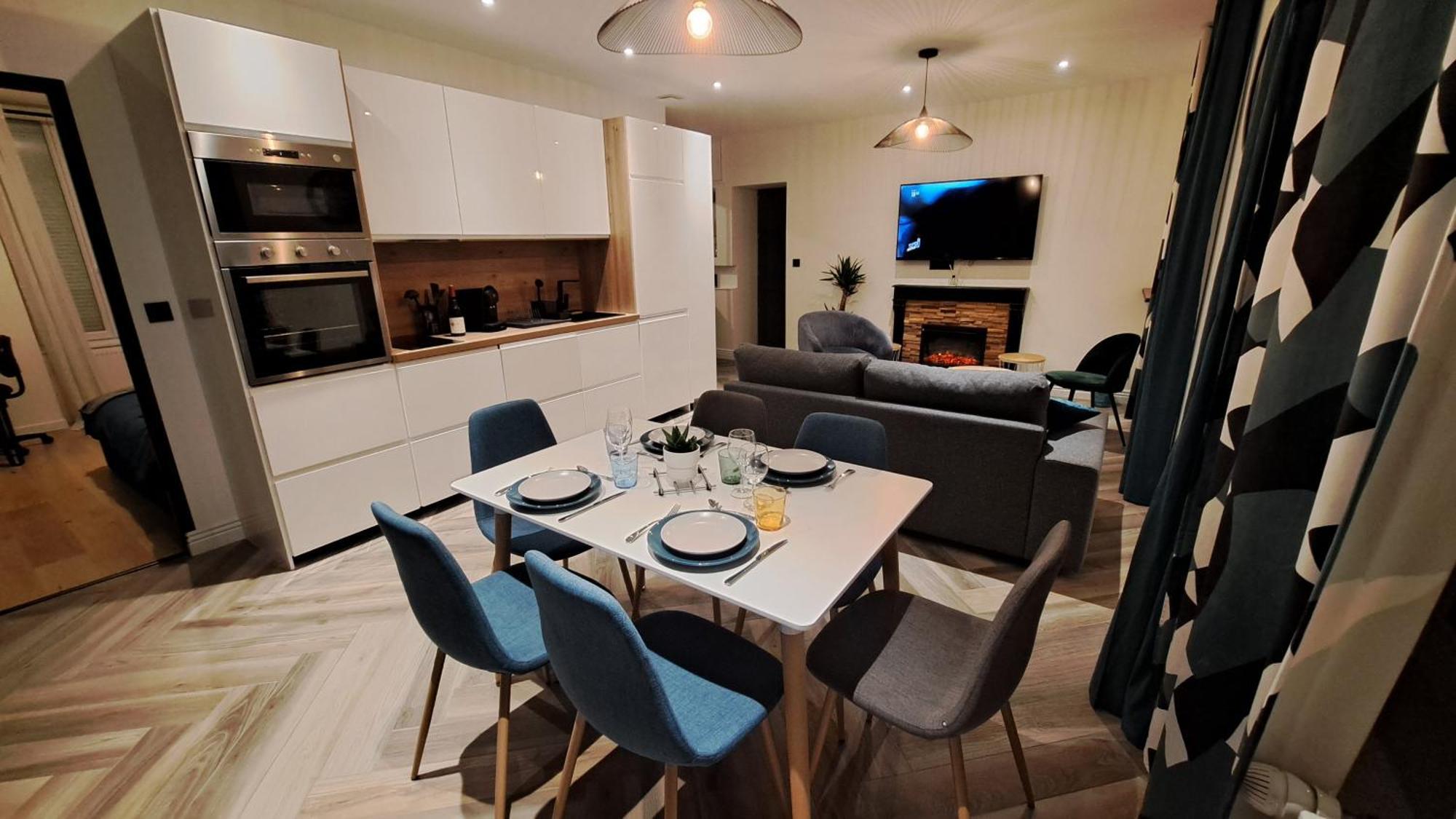 L'Indigo, 4-6 Pers, 2Ch-2Sdb, Proche Cite De La Gastronomie Appartement Dijon Buitenkant foto